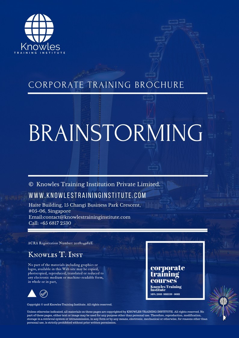 Brainstorming Training Course in Germany Brochure