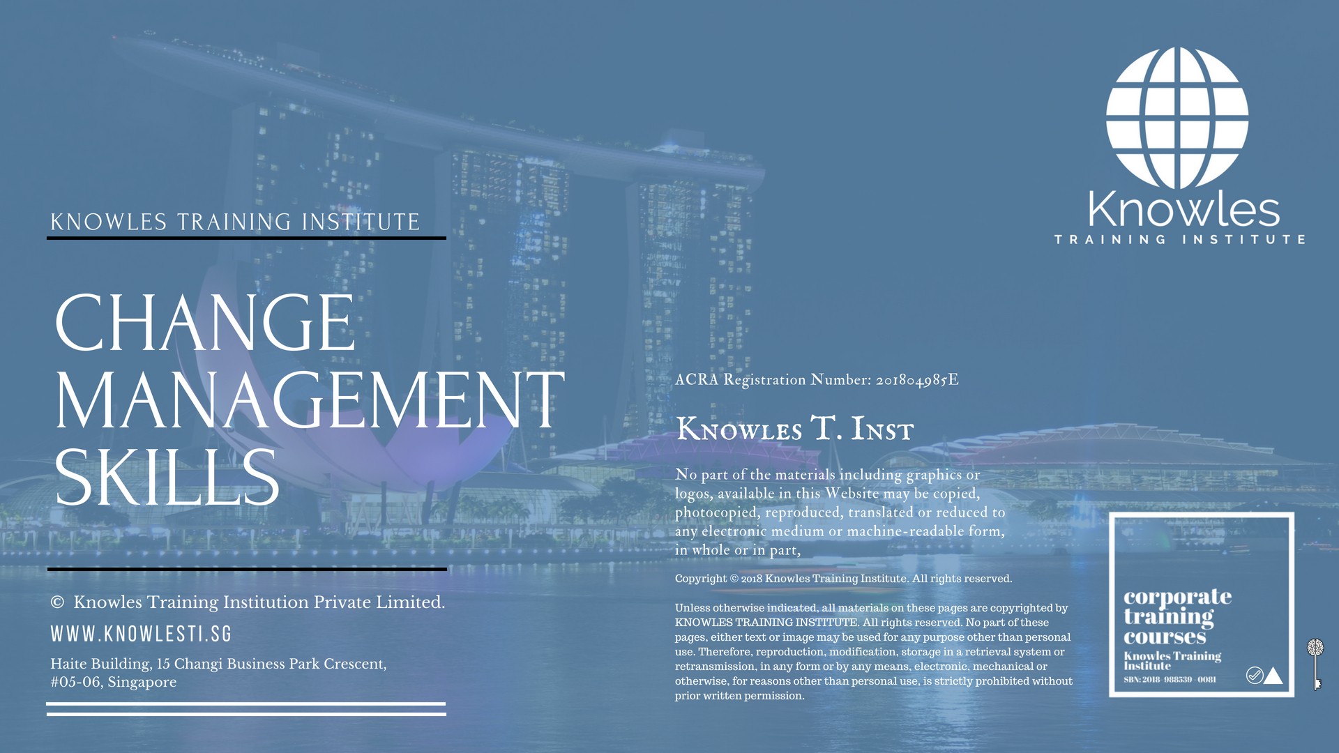 Change Management Skills Training Course in Germany