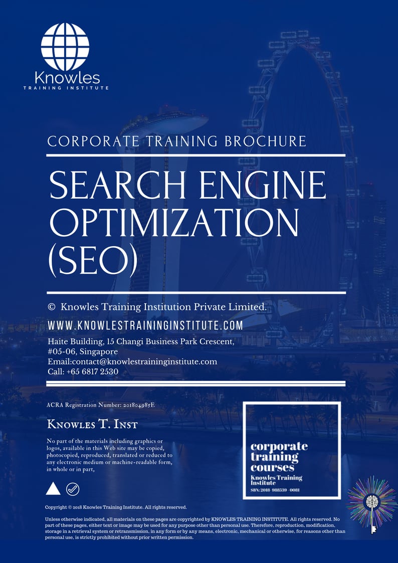 Course Brochure For Search Engine Optimization (Seo) in Germany