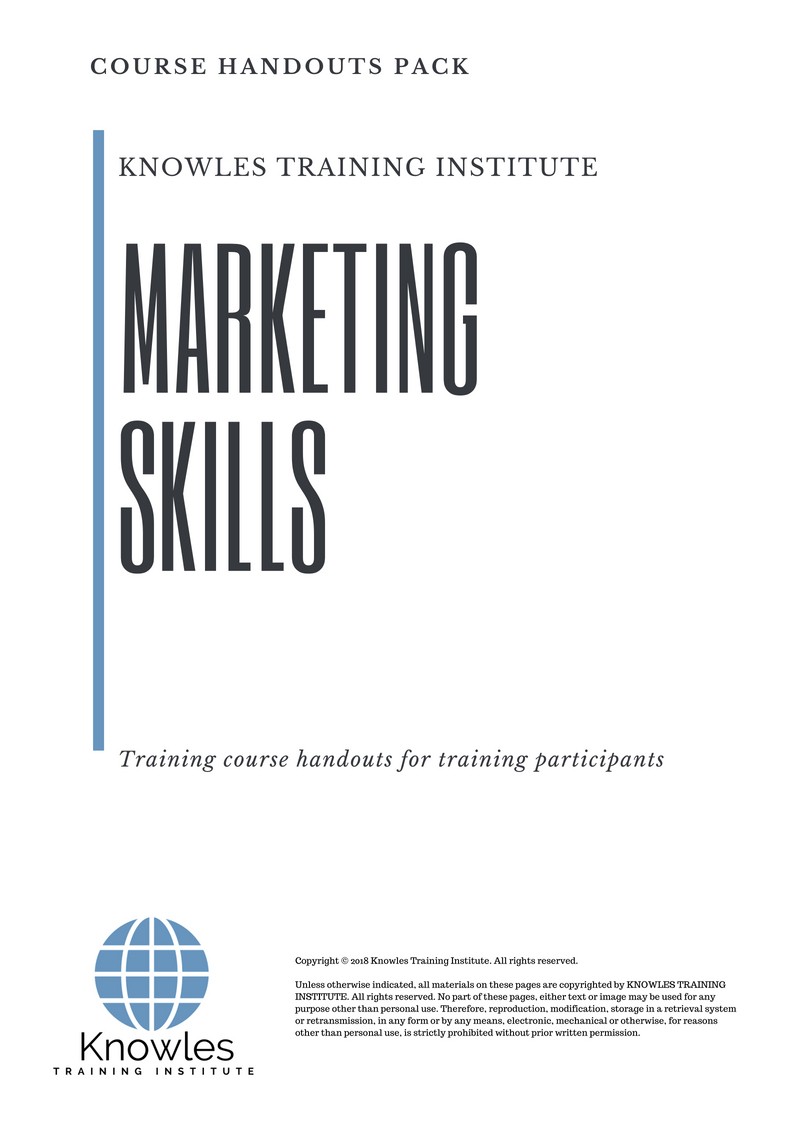 Course Handouts For Marketing Skills in Germany