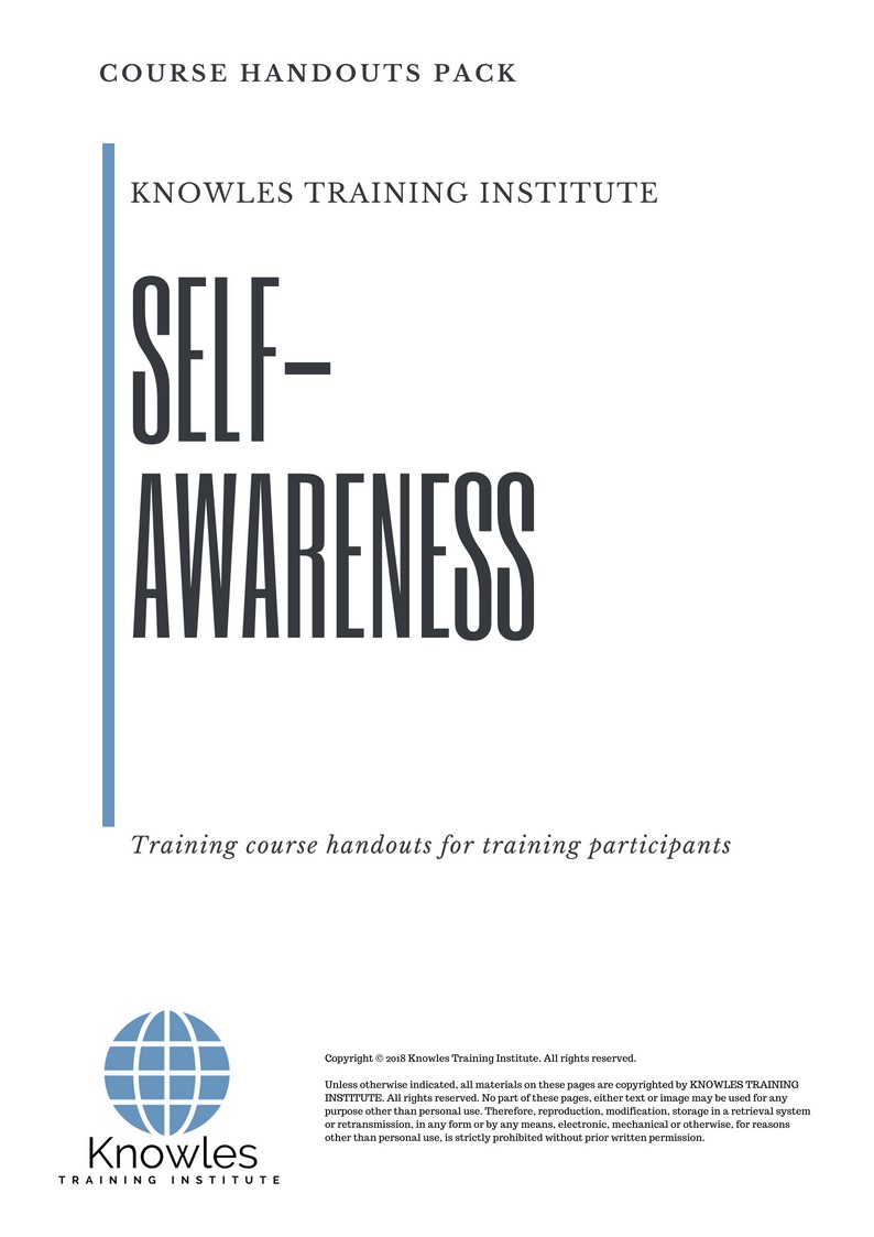Course Handouts For Self-Awareness Training Course in Germany