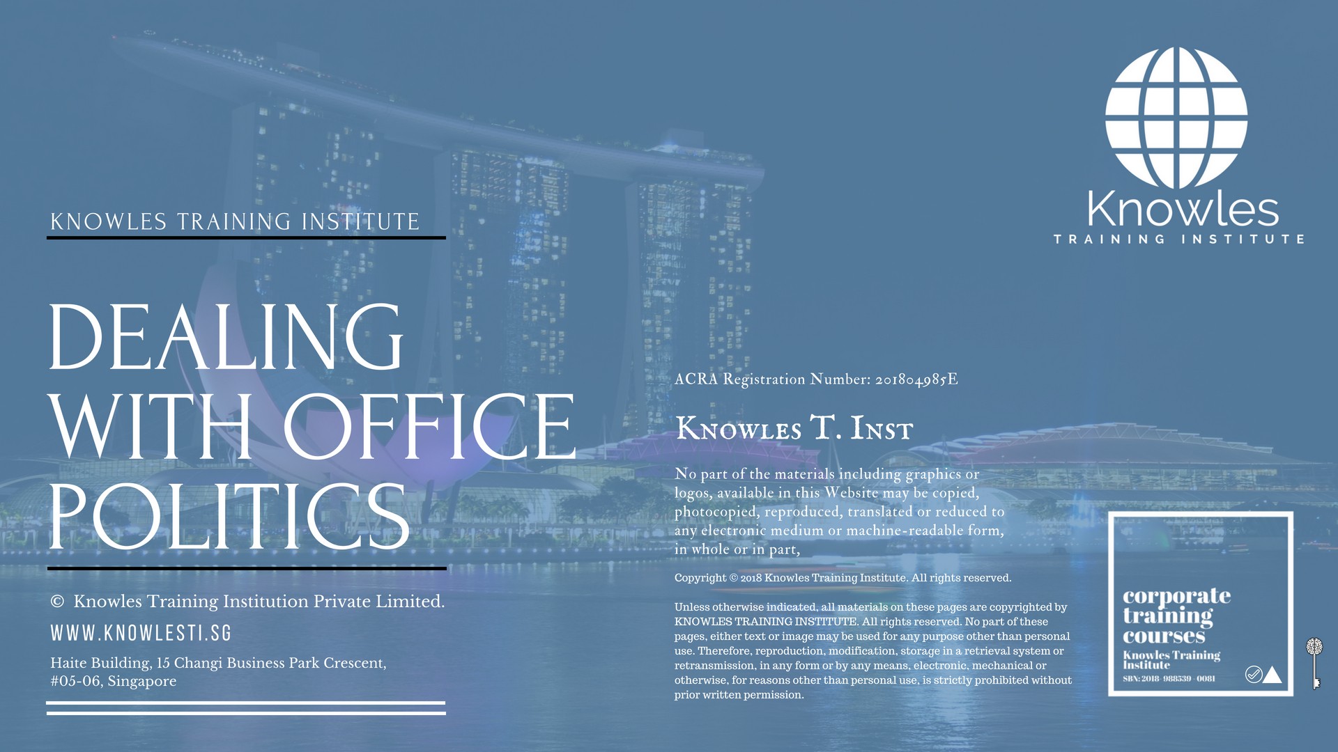 Dealing With Office Politics Course in Germany