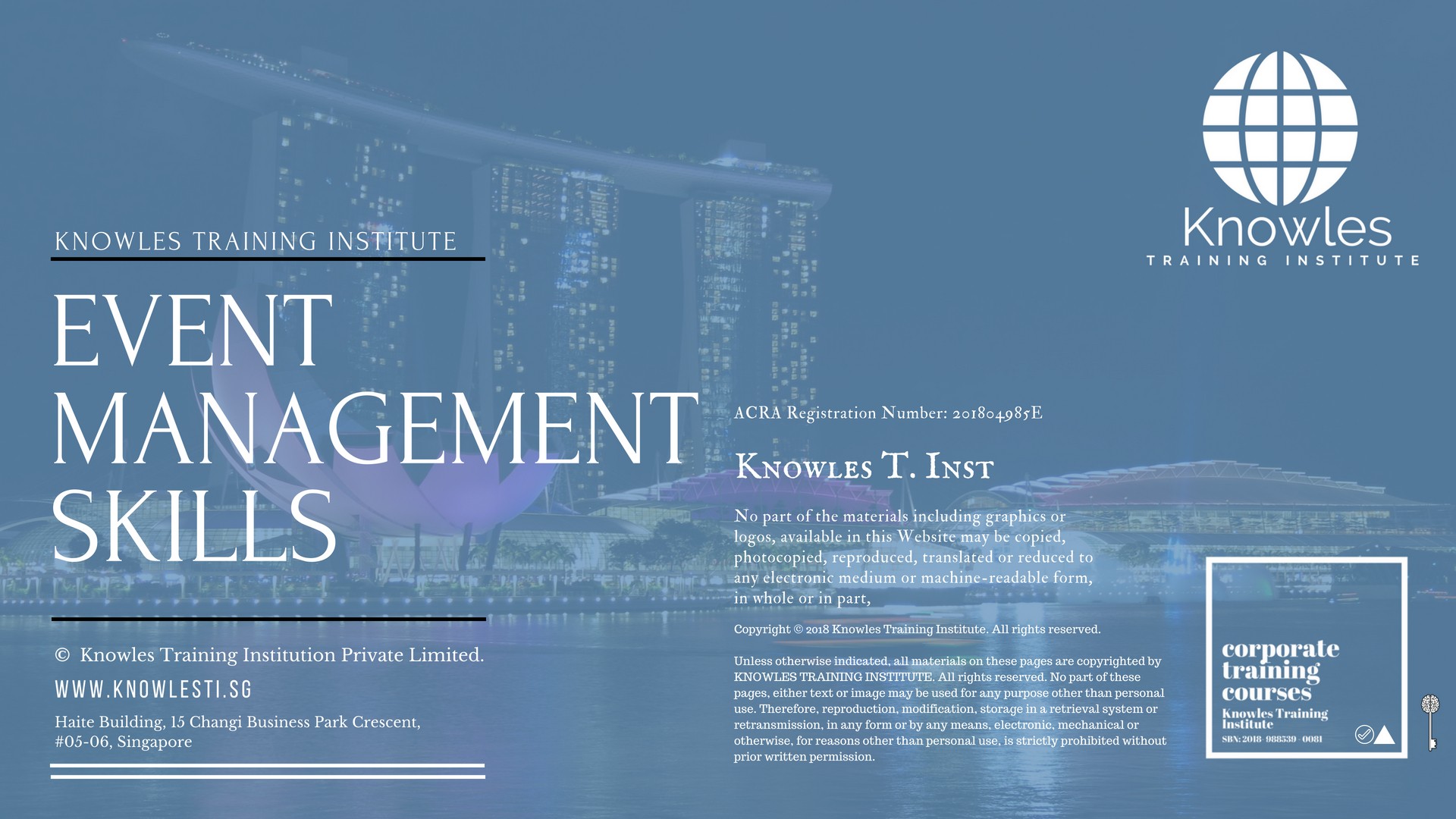 Event Management Skills Course in Germany
