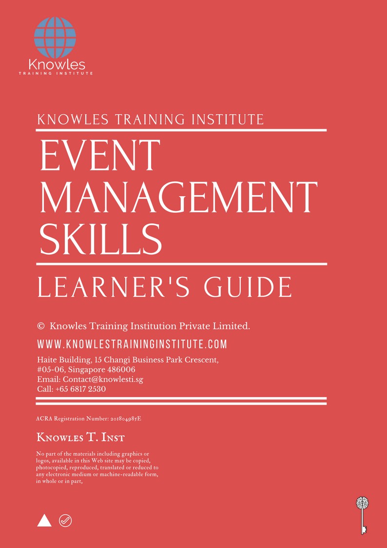 Event Management Skills in Germany Learner’s Guide