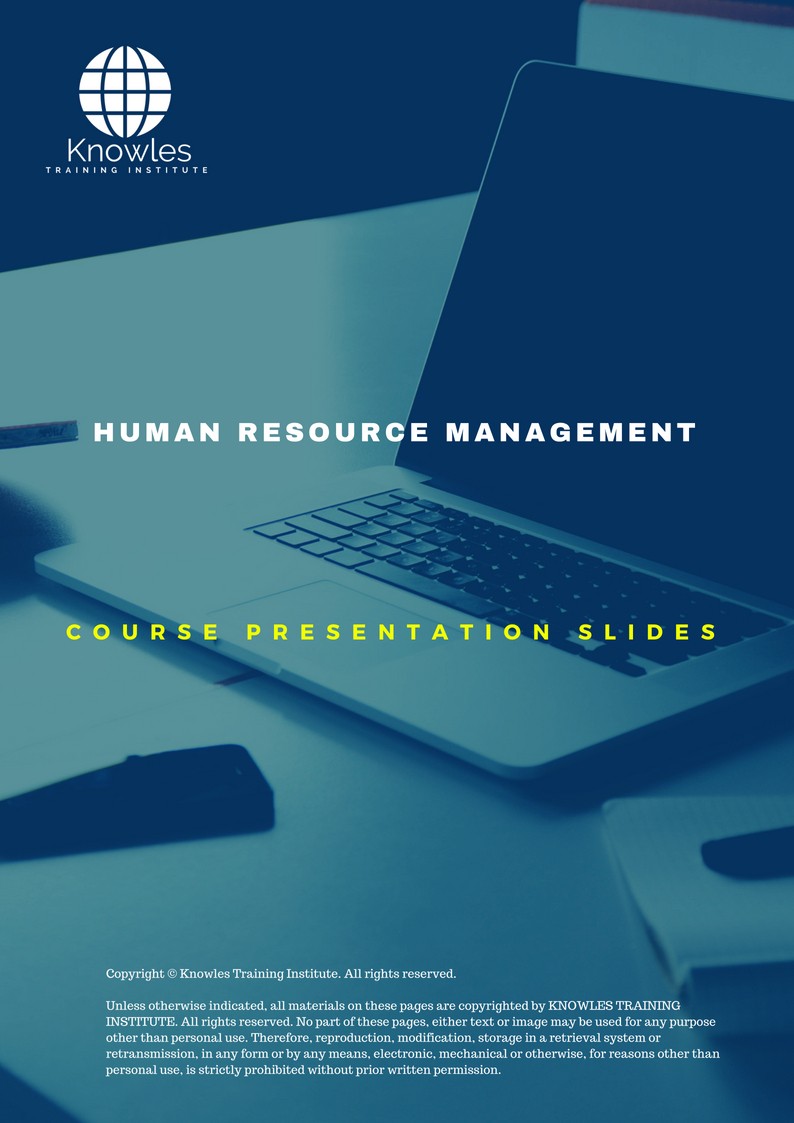 Human Resource Management Training Course in Germany Presentation Slide