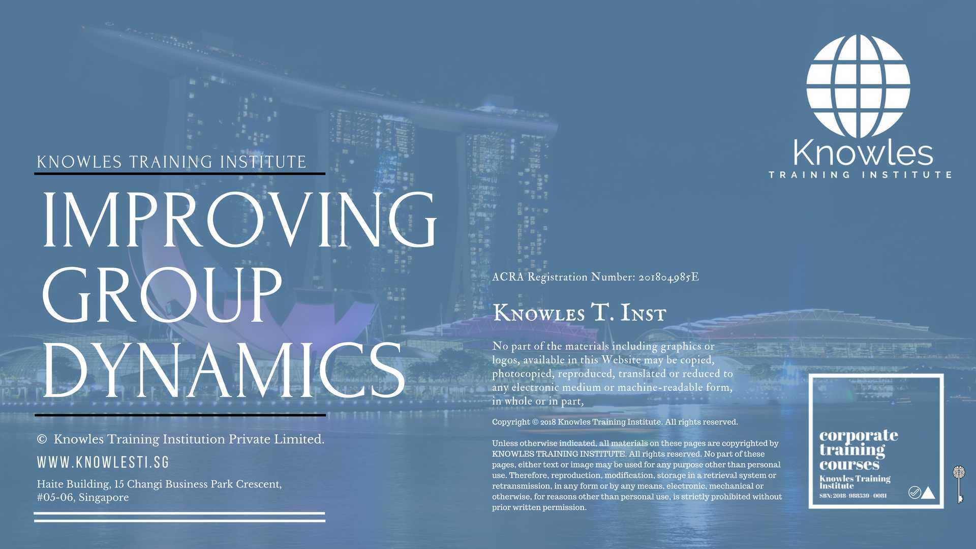 Improving Group Dynamics Training Course in Germany