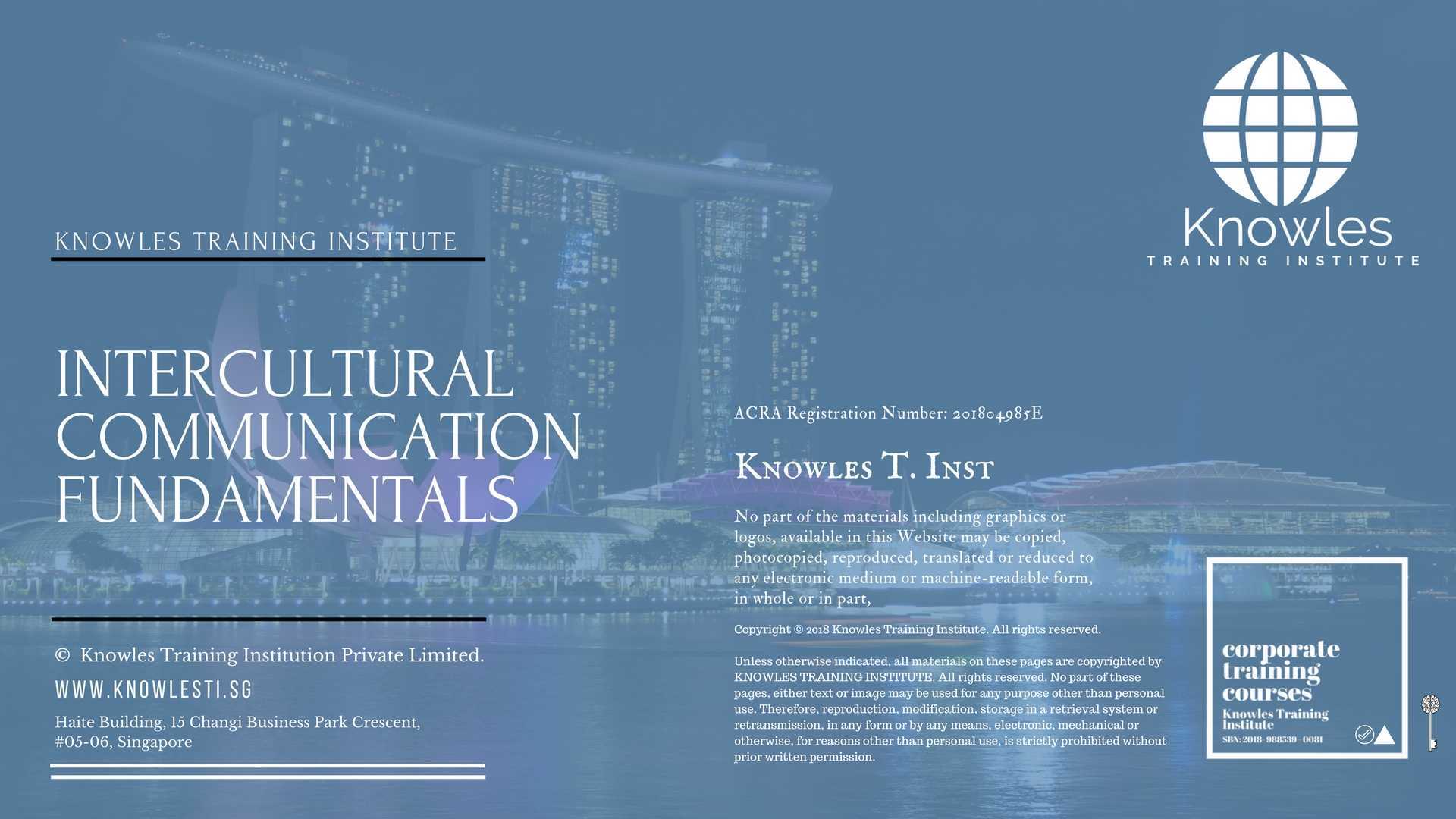 Intercultural Communication Fundamentals Training Course in Germany