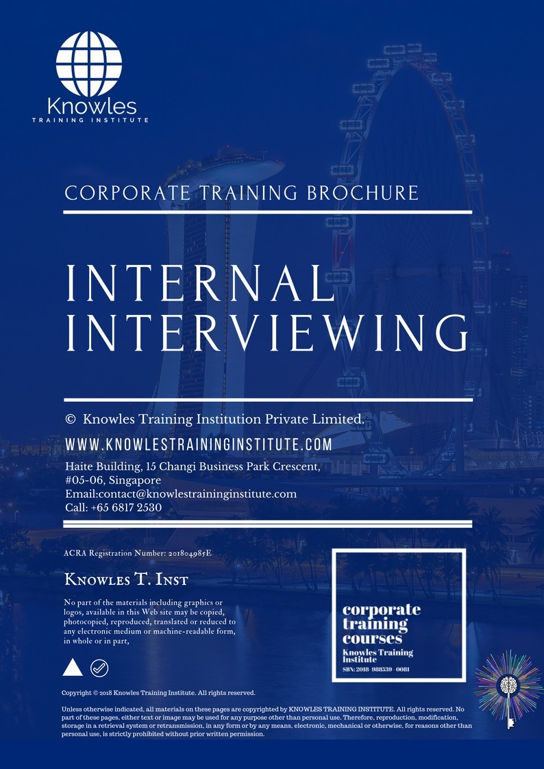 Internal Interviewing Training Course in Germany Brochure