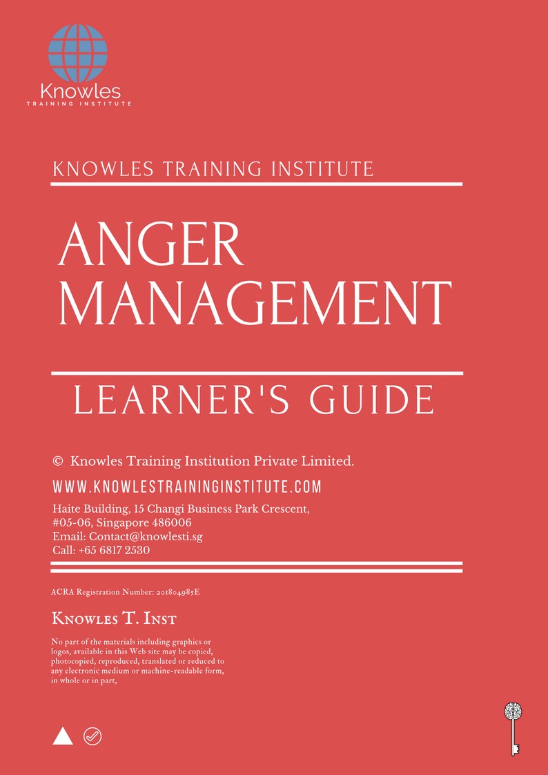 Learner’s Guide For Anger Management Training Course in Germany