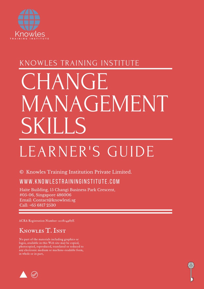 Learner’s Guide For Change Management Skills Training Course in Germany