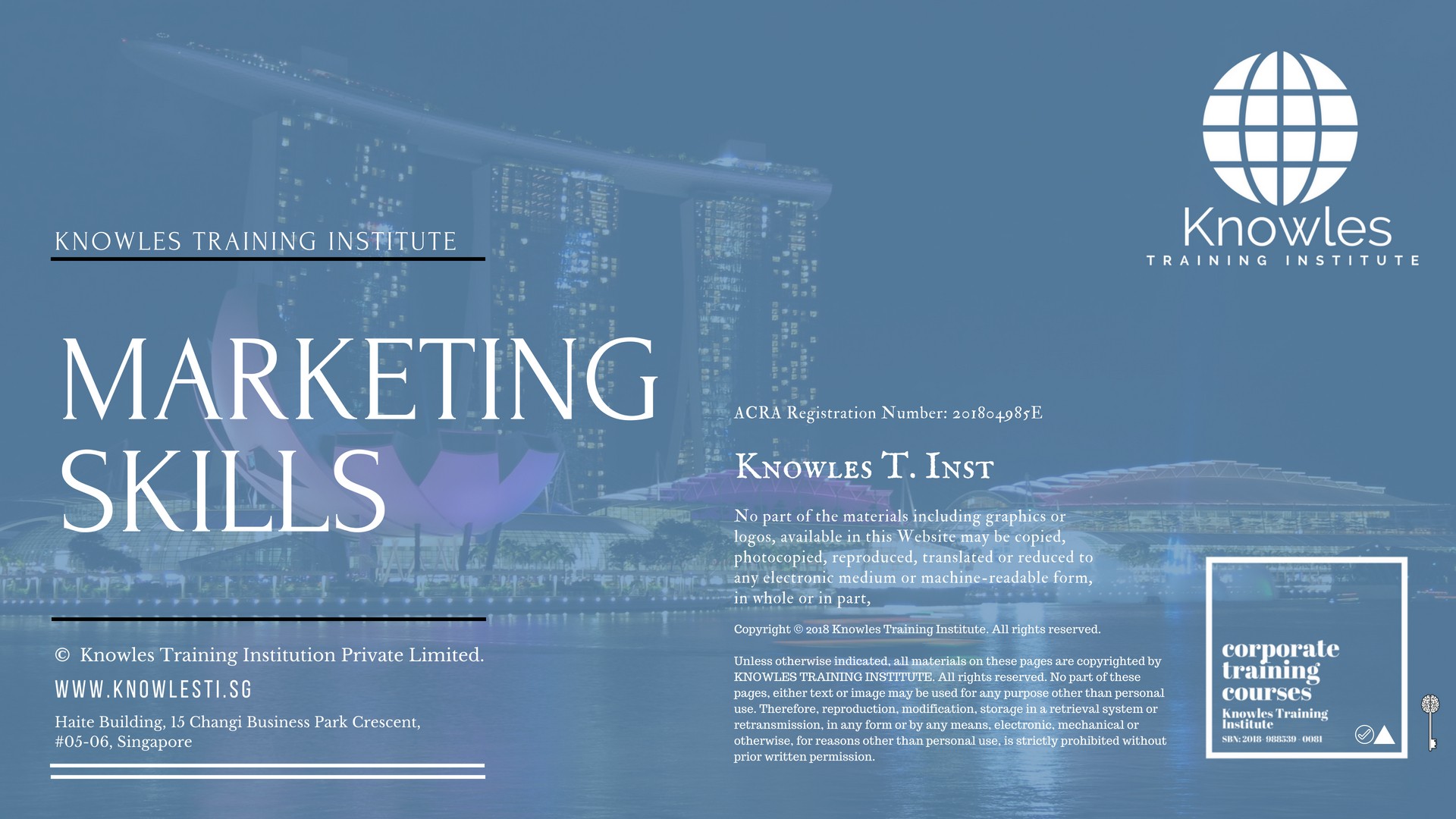 Marketing Skills Training Course in Germany