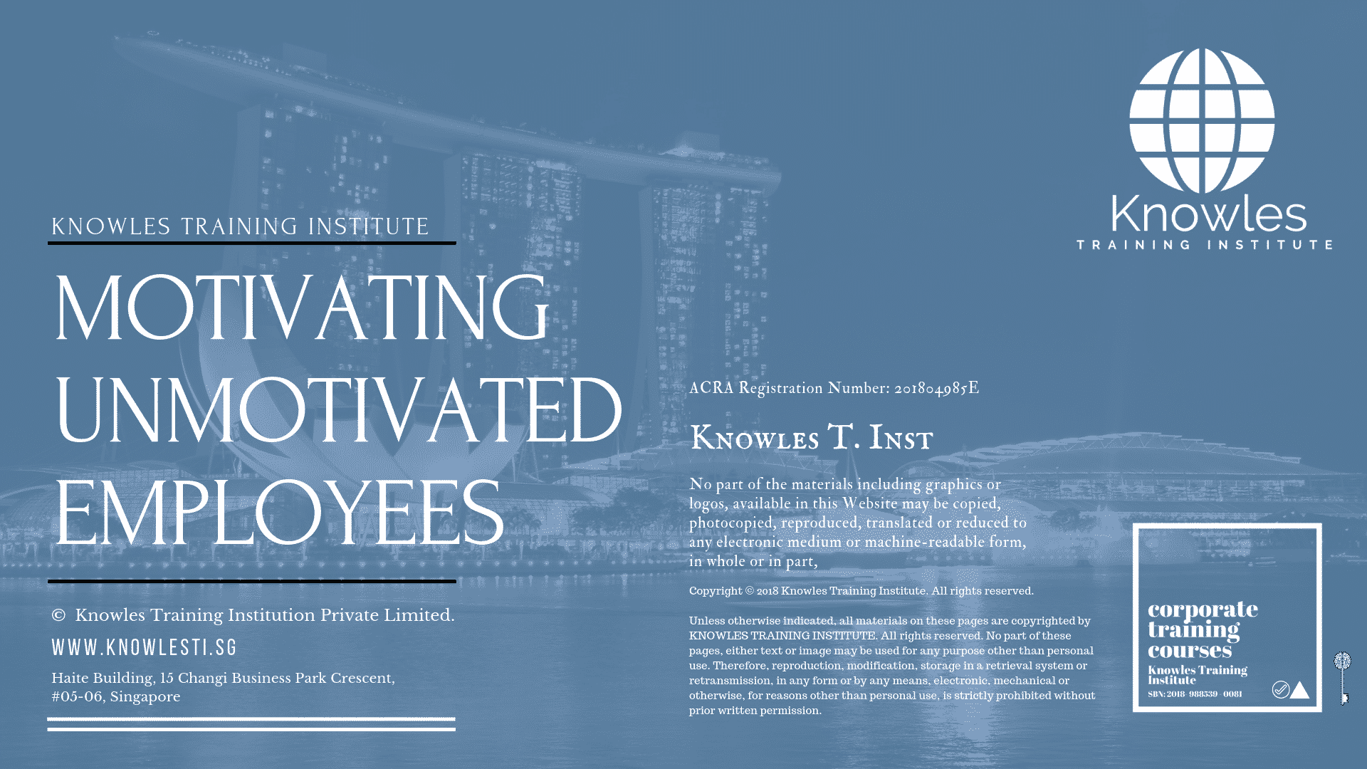 Motivating Unmotivated Employees Course in Germany