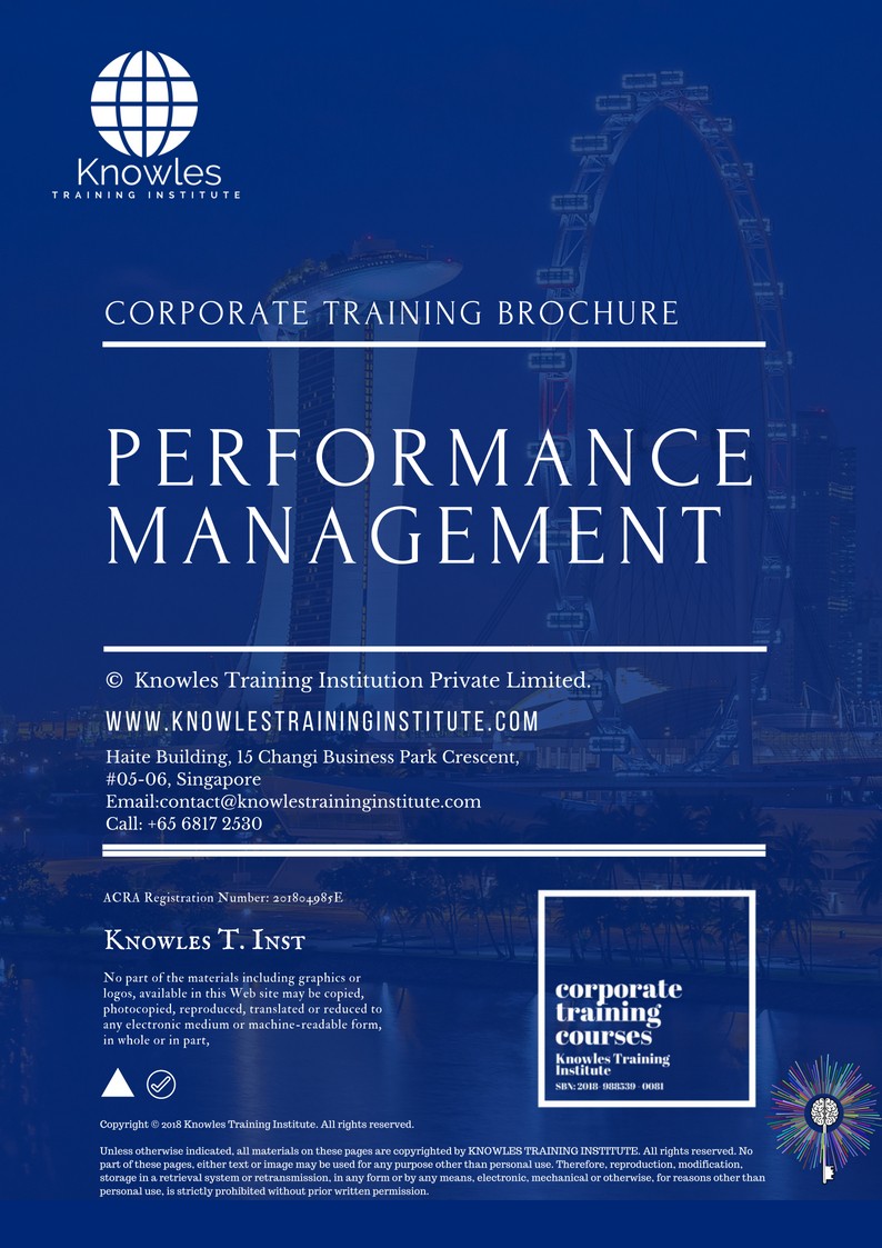 Performance Management Training Course in Germany Brochure