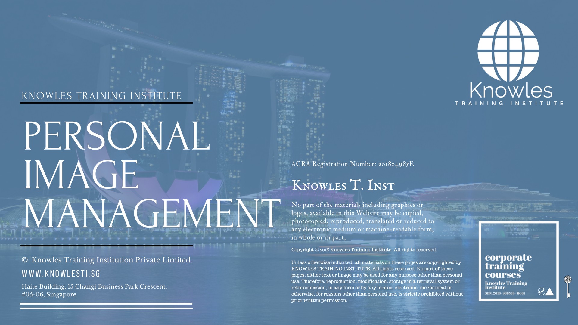 Personal Image Management Training Course in Germany