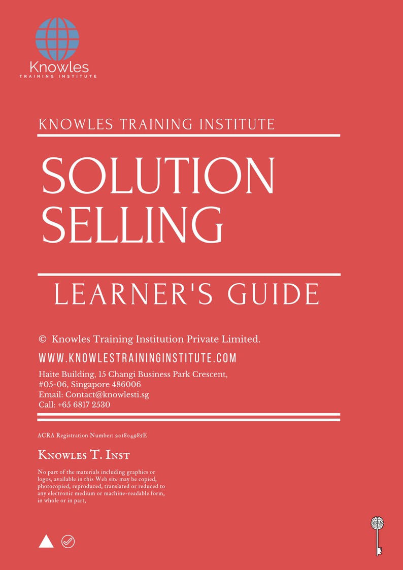 Solution Selling Course in Germany Learner’s Guide