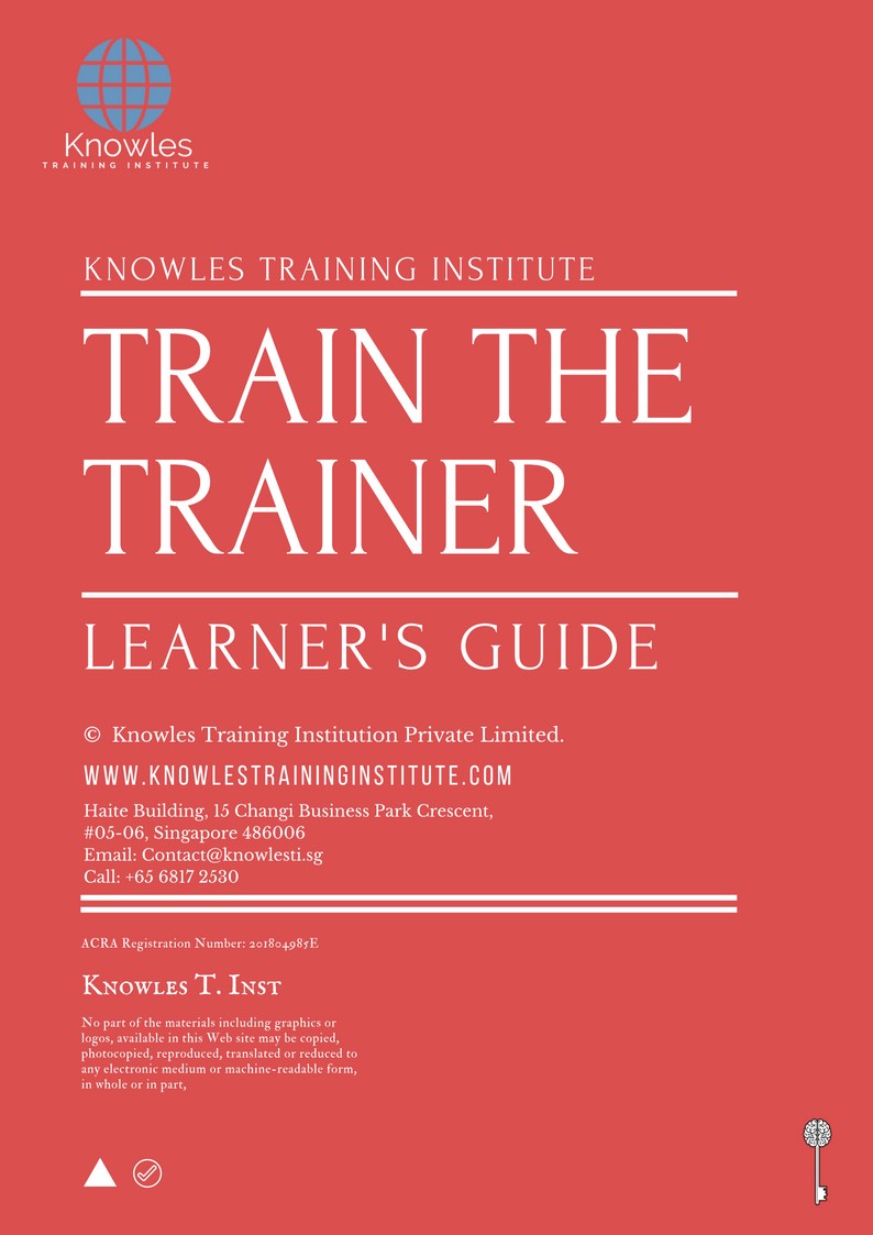 Train The Trainer Program Course in Germany Learner’s guide