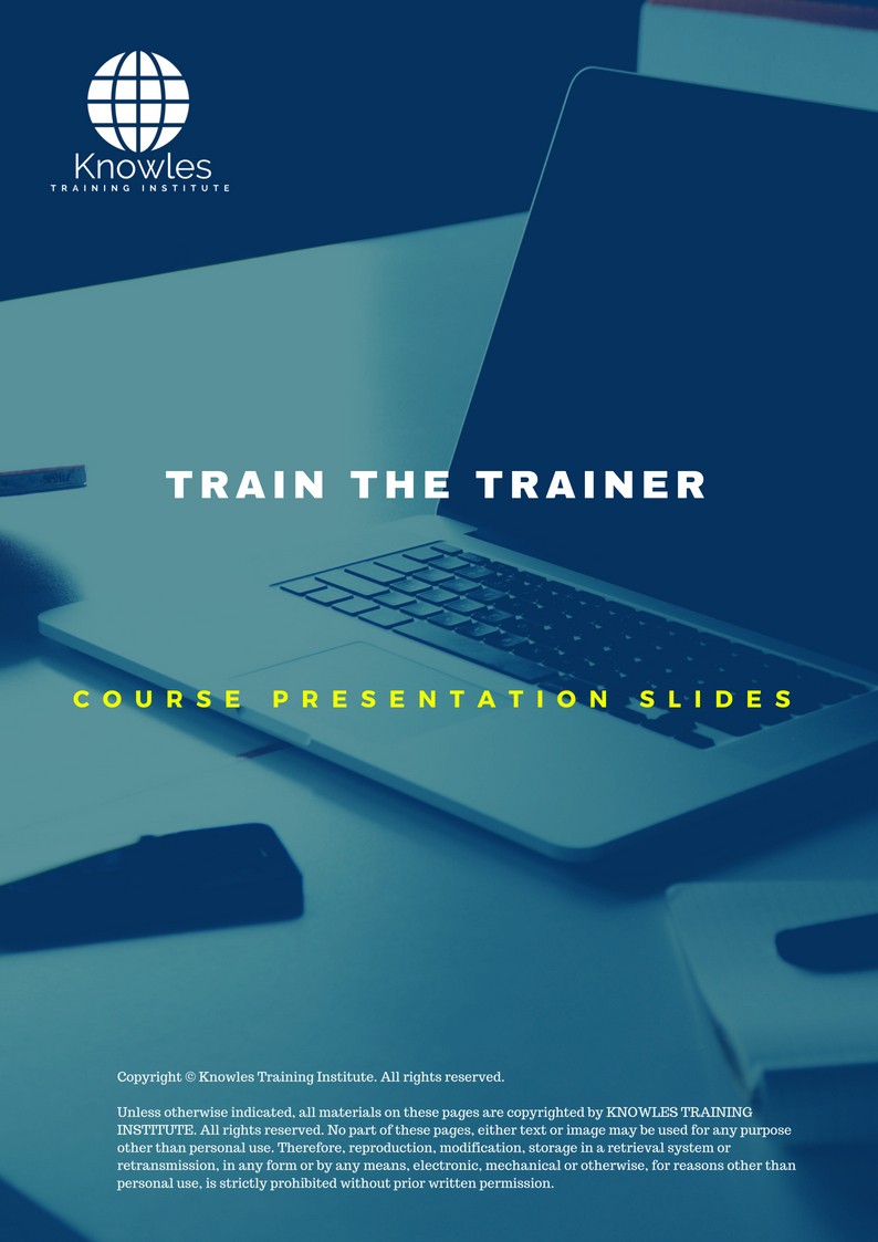 Train The Trainer in Germany PPT Slides Used During Course