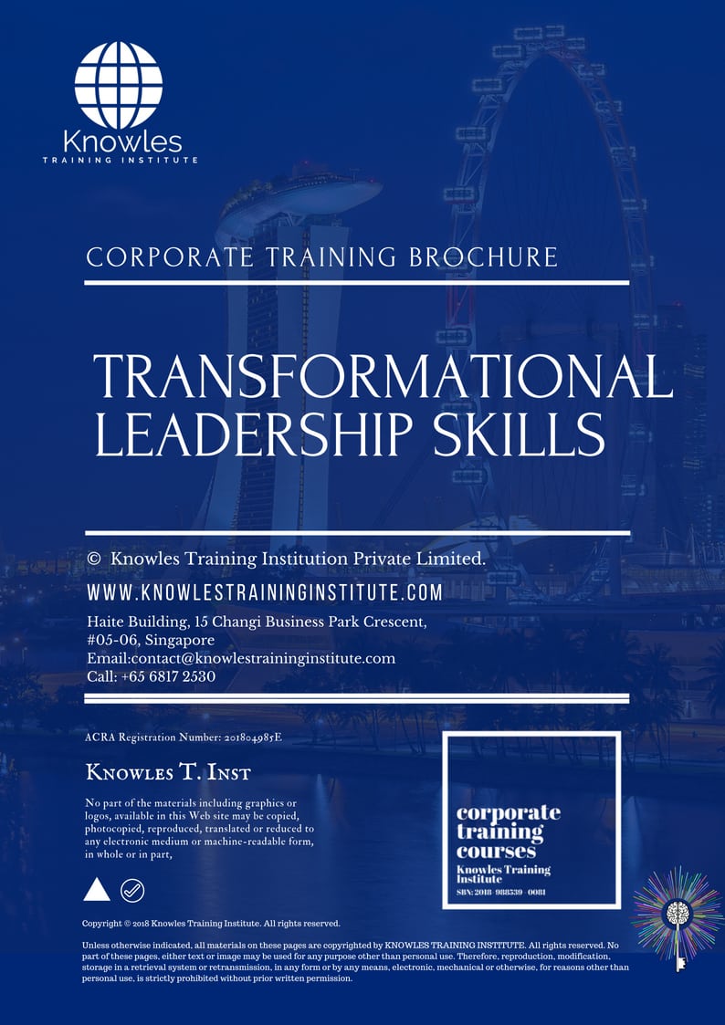 Transformational Leadership Skills Training Course in Germany Brochure