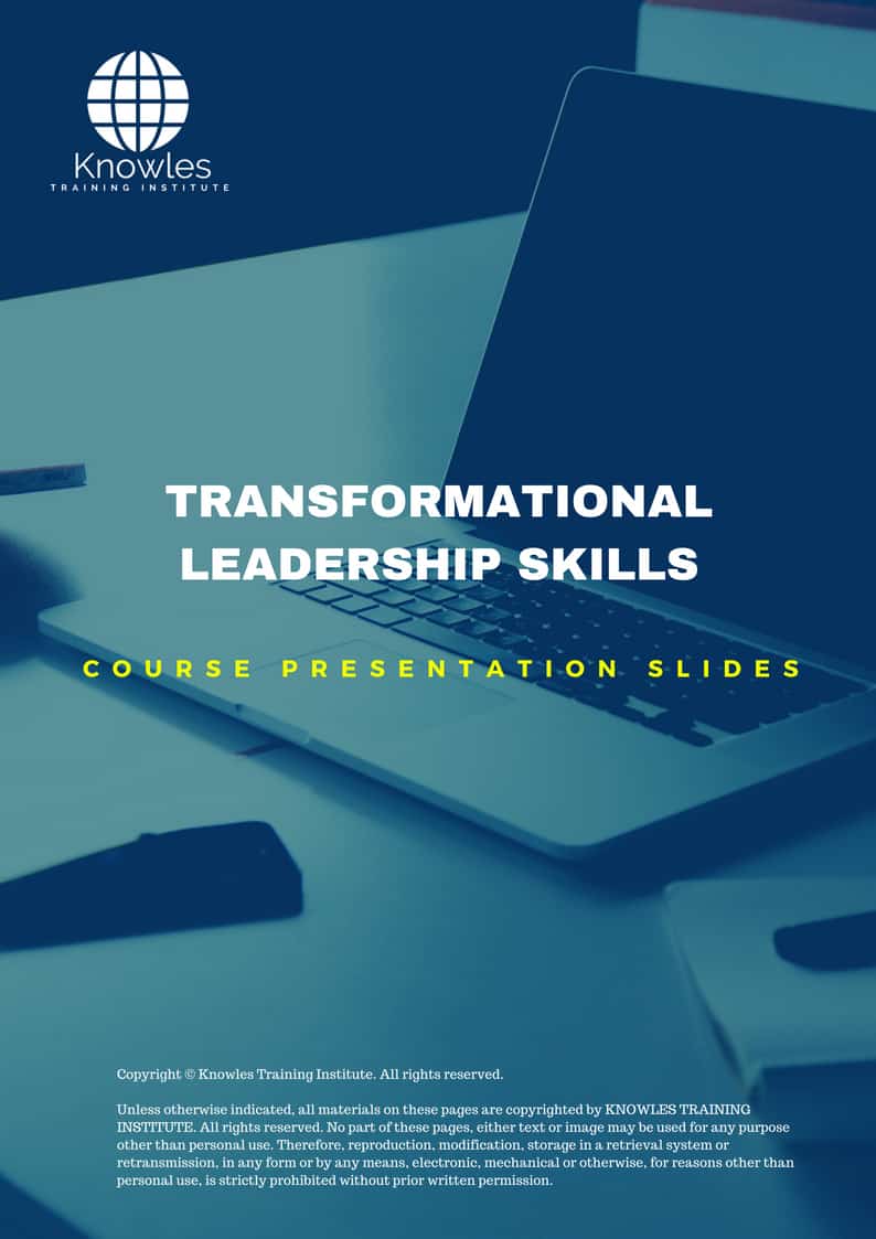 Transformational Leadership Skills Training Course in Germany Presentation Slides