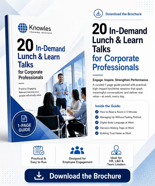 Corporate Lunchtime (Lunch & Learn) Talks - Knowles Training Institute in Germany